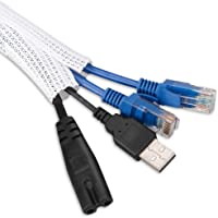 AGPTEK Organizador de Cables- 2M Recogedor Protector de Cables- para Cable de la Computadora- Televisión- Oficina…